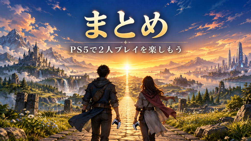 まとめ|PS5で2人プレイできるおすすめゲームを楽しもう画像