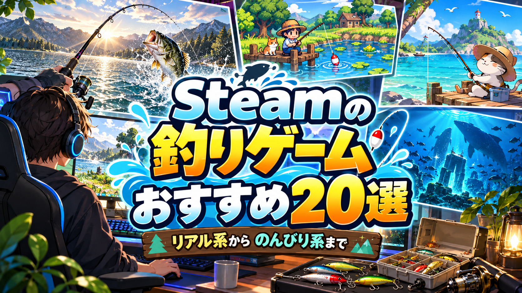 【2026年版】Steamの釣りゲームおすすめ20選!リアル系からのんびり癒やし系まで