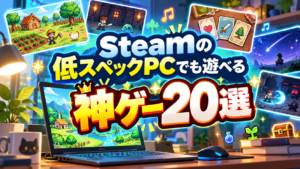 【2026年版】Steamの低スペックPCでも遊べる神ゲー20選！軽くて面白い名作を厳選