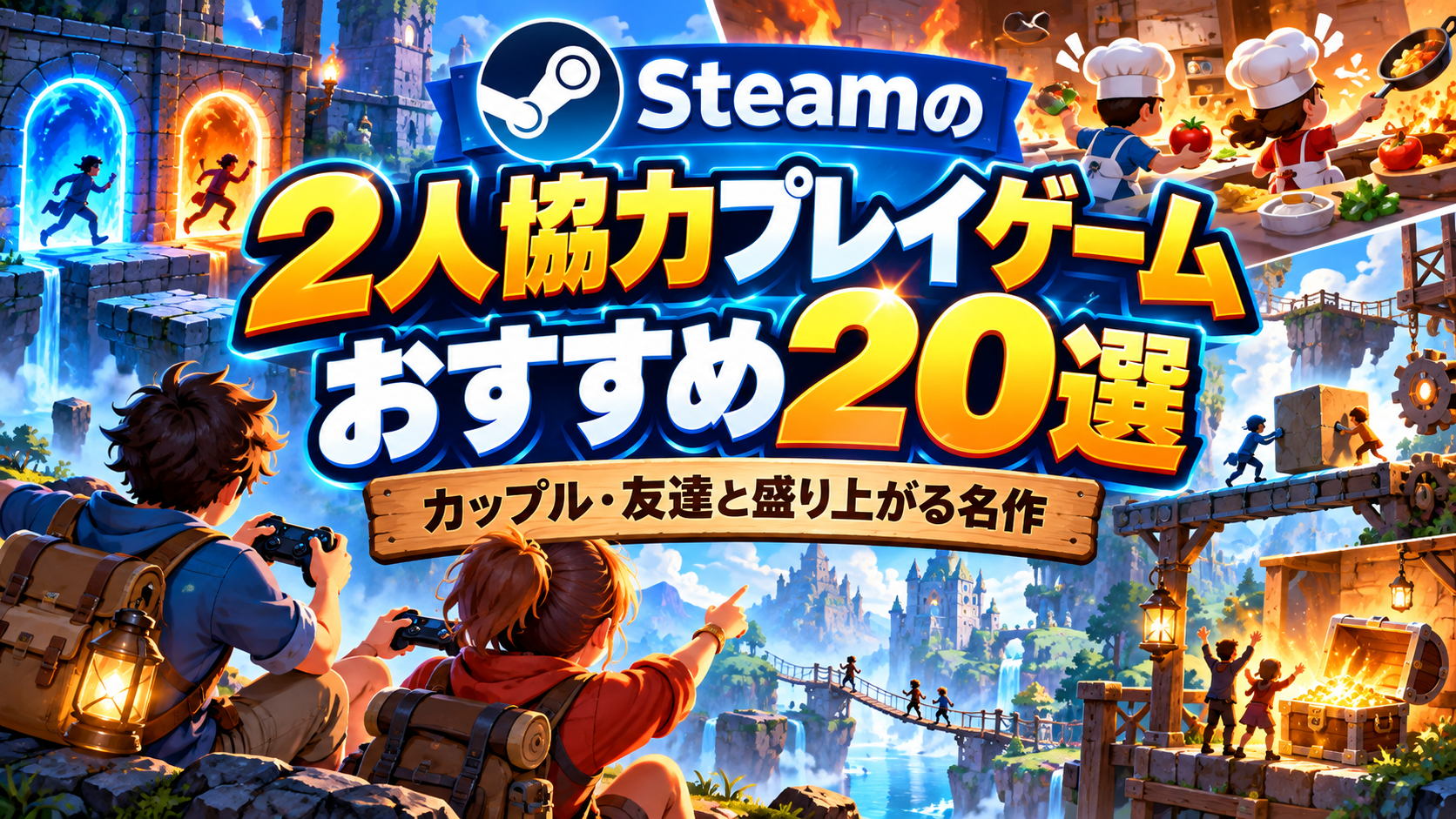 【2026年版】Steamの2人協力プレイゲームおすすめ20選!カップル・友達と盛り上がる名作