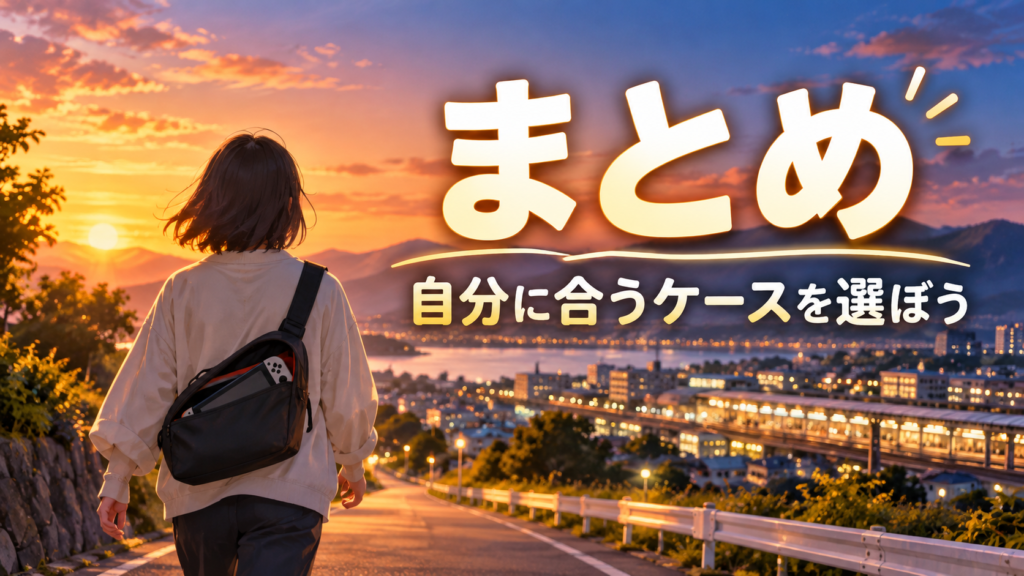 まとめ|Switch2用ケースは用途に合わせて選ぼう画像