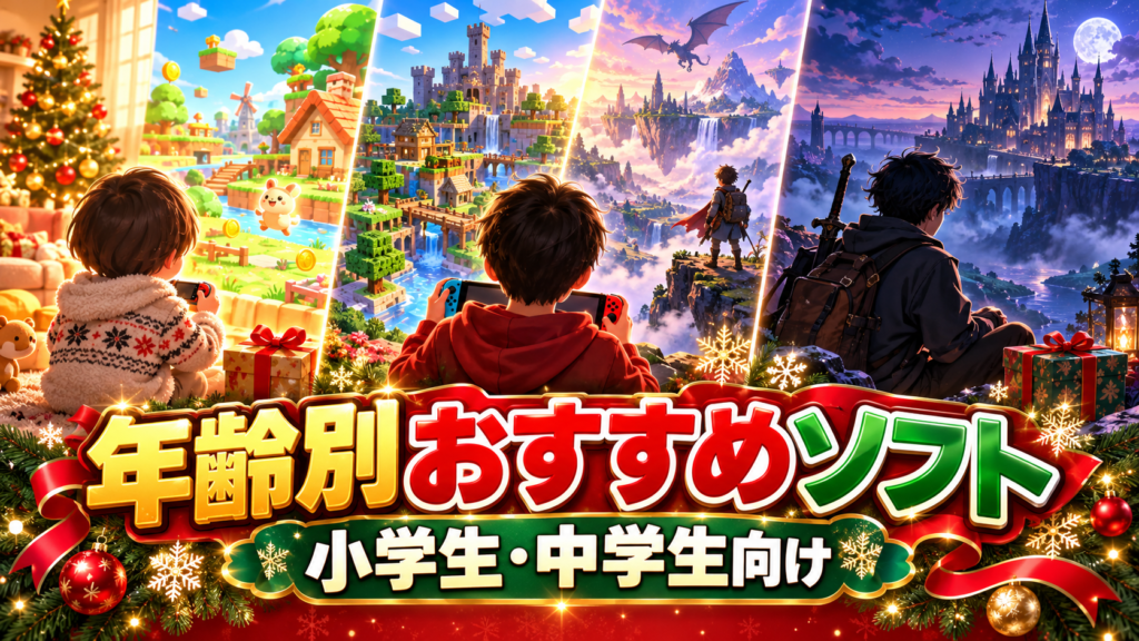 小学生・中学生別|クリスマスプレゼントにおすすめのSwitch2ソフト画像