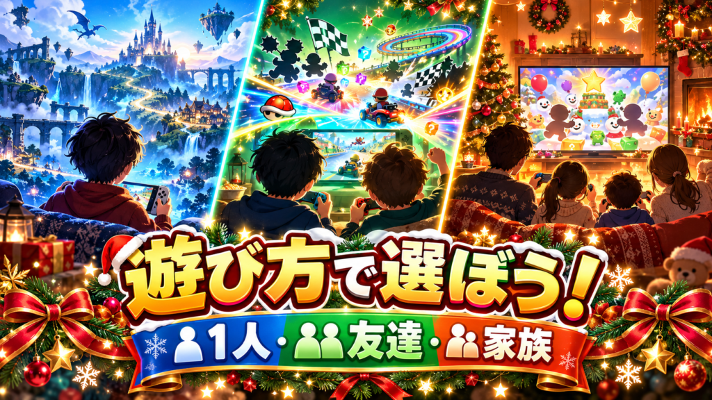 遊び方別|1人・友達・家族で楽しめるSwitch2ソフト画像