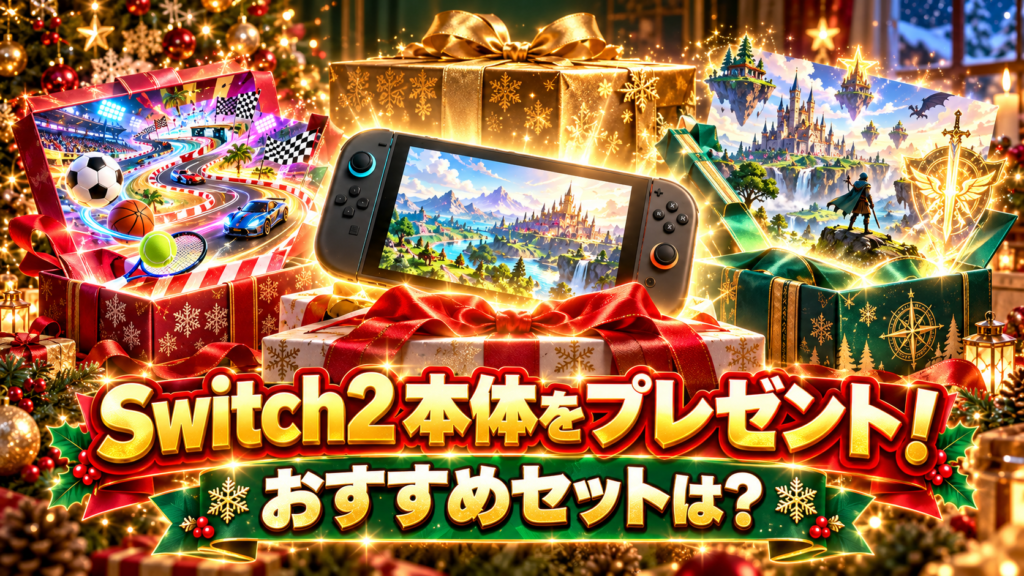 Switch2本体をクリスマスプレゼントにするならどのセットがおすすめ?画像