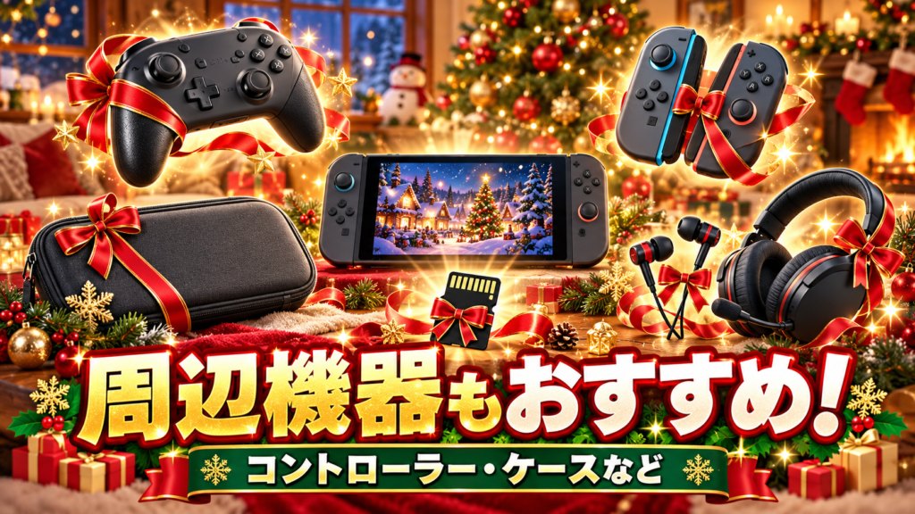 ソフト以外もおすすめ!Switch2のクリスマスプレゼント向け周辺機器画像