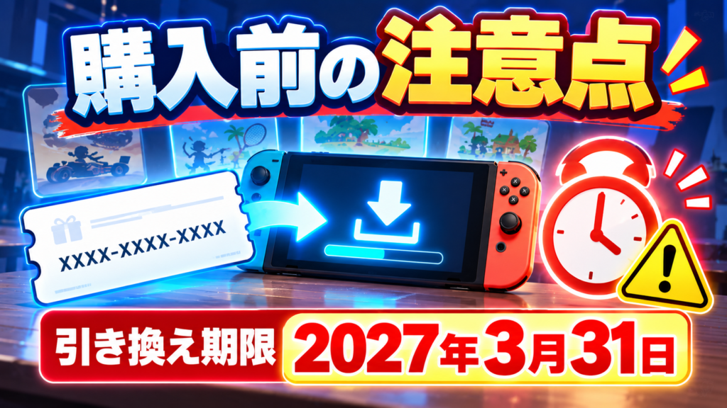 Switch2の選べるソフトセットを購入する前の注意点画像