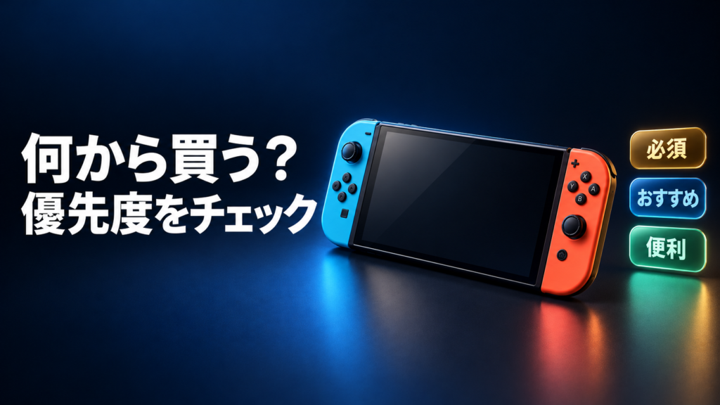 Switch2を買ったら必要なものは?まずは優先度をチェック画像