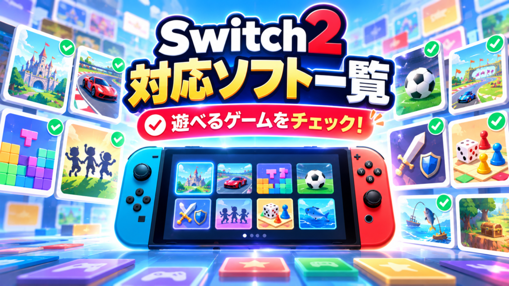 Switch2のおすそわけ通信対応ソフト一覧画像