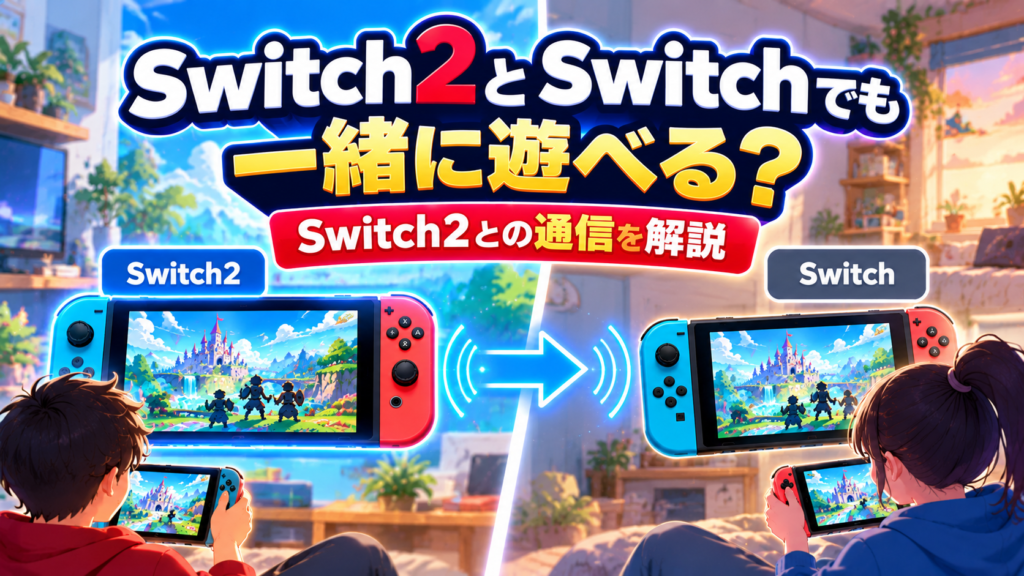 おすそわけ通信はSwitch2とSwitchでも一緒に遊べる?画像