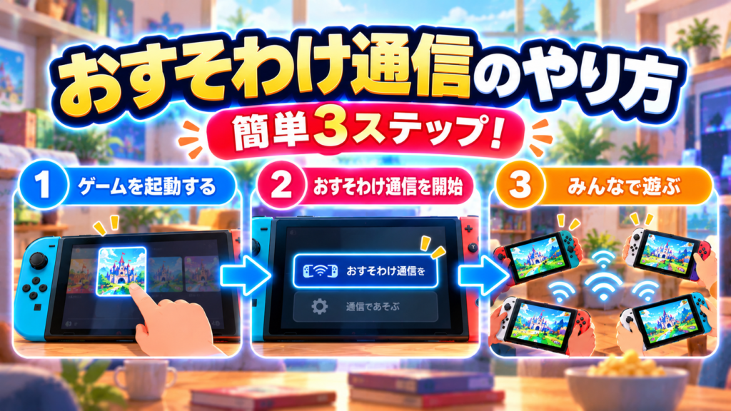 Switch2でおすそわけ通信をする方法・やり方画像