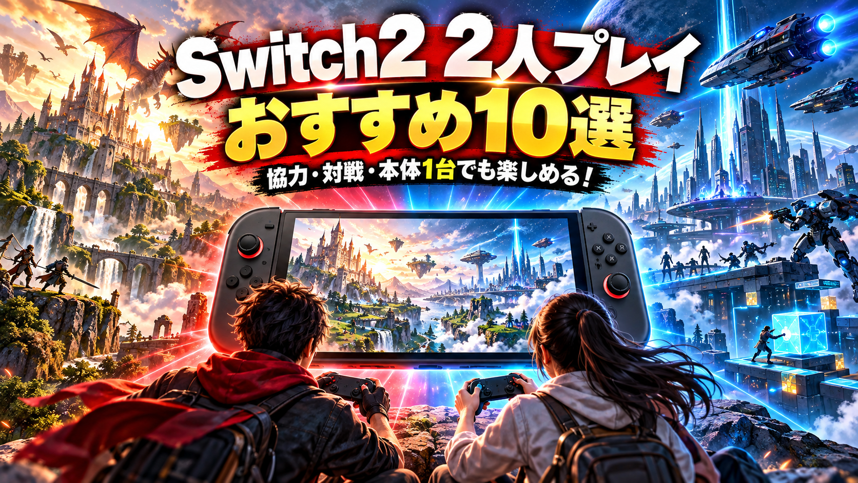 Switch2で2人プレイできるゲームおすすめ10選|1台で遊べる協力・対戦ソフトも紹介